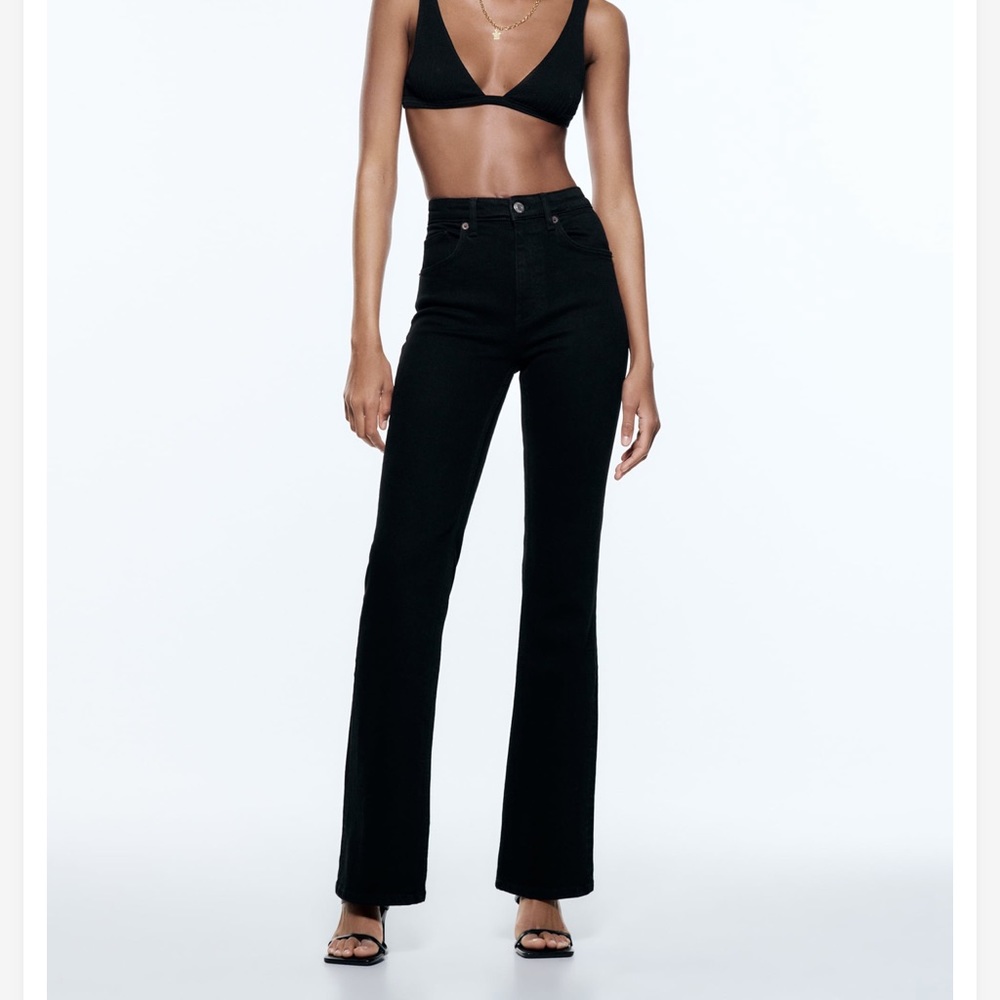 Zara Full Length Flare Jeans NWT